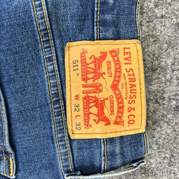 Levi Strauss 511 Slim Fit Jeans Mens W32 L32 Blue‎ Denim Classic preppy - Picture 5 of 16
